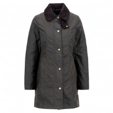 Barbour Belsay  Ladies Waxed Olive Jacket