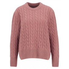 Barbour Belford Ladies Knitted Jumper Pink Arabesque